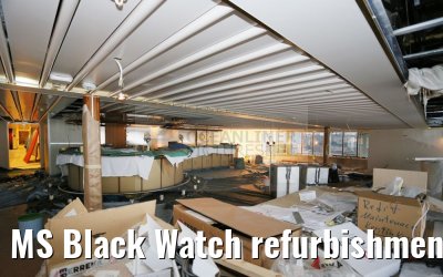MS Black Watch refurbishment lido lounge view to starboardside 06.12.2016