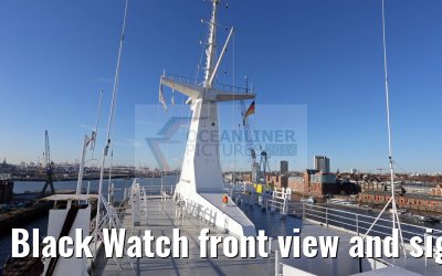 Black Watch front view and signal mast 28.11.2016