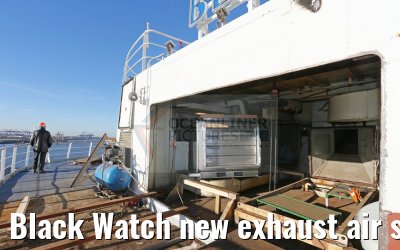 Black Watch new exhaust air shafts Sun Deck 10