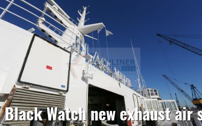 Black Watch new exhaust air shafts Sun Deck 10
