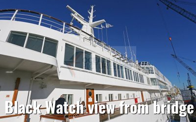 Black Watch view from bridge wing port side 28.11.2016