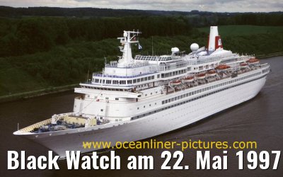Black Watch am 22. Mai 1997 im Nord-Ostsee-Kanal