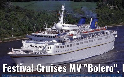 Festival Cruises MV "Bolero", Kiel Canal, 01. June 1996