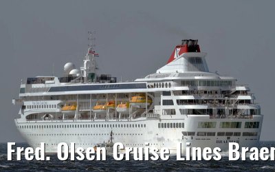 Fred. Olsen Cruise Lines Braemar departing port of Ijmuiden, 01. May 2011