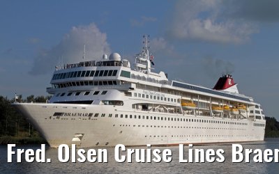 Fred. Olsen Cruise Lines Braemar, Kiel Canal, 28. August 2013