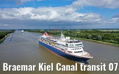 Braemar Kiel Canal transit 07.07.2019