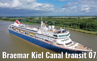 Braemar Kiel Canal transit 07.07.2019