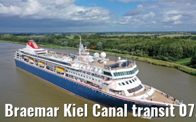 Braemar Kiel Canal transit 07.07.2019