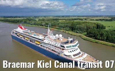 Braemar Kiel Canal transit 07.07.2019