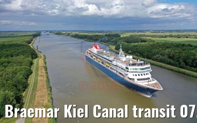 Braemar Kiel Canal transit 07.07.2019