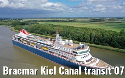 Braemar Kiel Canal transit 07.07.2019