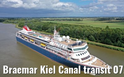 Braemar Kiel Canal transit 07.07.2019