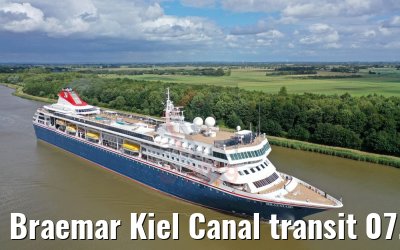 Braemar Kiel Canal transit 07.07.2019