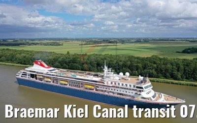 Braemar Kiel Canal transit 07.07.2019
