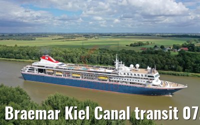 Braemar Kiel Canal transit 07.07.2019