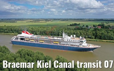 Braemar Kiel Canal transit 07.07.2019