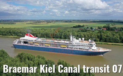 Braemar Kiel Canal transit 07.07.2019