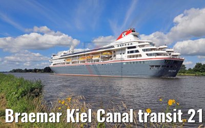 Braemar Kiel Canal transit 21.07.2017