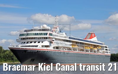 Braemar Kiel Canal transit 21.07.2017