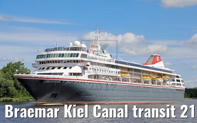 Braemar Kiel Canal transit 21.07.2017