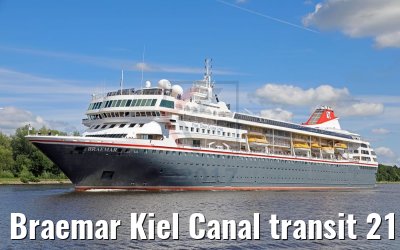 Braemar Kiel Canal transit 21.07.2017