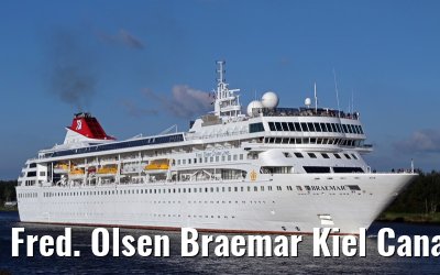 Fred. Olsen Braemar Kiel Canal transit 11. September 2014