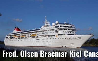 Fred. Olsen Braemar Kiel Canal transit 11. September 2014