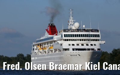Fred. Olsen Braemar Kiel Canal transit 11. September 2014