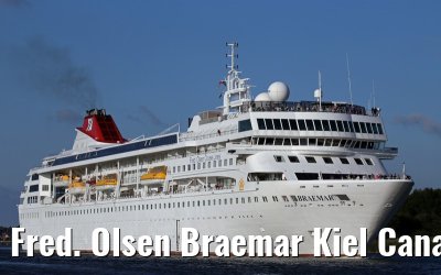 Fred. Olsen Braemar Kiel Canal transit 11. September 2014