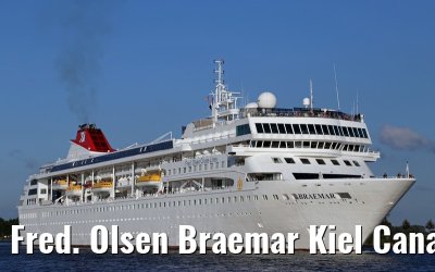 Fred. Olsen Braemar Kiel Canal transit 11. September 2014