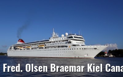 Fred. Olsen Braemar Kiel Canal transit 11. September 2014