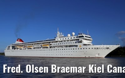 Fred. Olsen Braemar Kiel Canal transit 11. September 2014