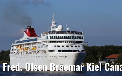 Fred. Olsen Braemar Kiel Canal transit 11. September 2014