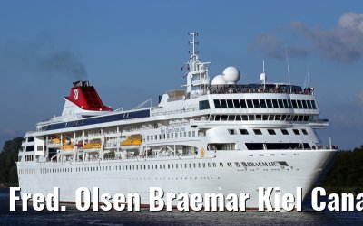 Fred. Olsen Braemar Kiel Canal transit 11. September 2014