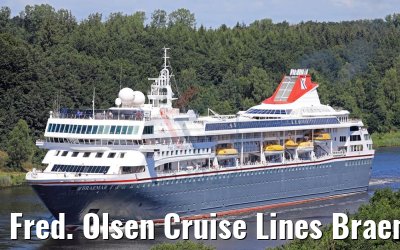 Fred. Olsen Cruise Lines Braemar Kiel Canal transit 21.07.2017