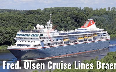 Fred. Olsen Cruise Lines Braemar Kiel Canal transit 21.07.2017