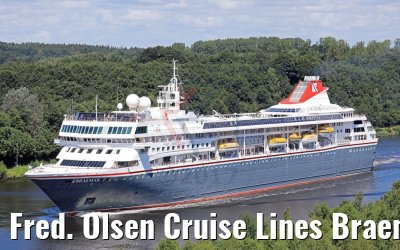 Fred. Olsen Cruise Lines Braemar Kiel Canal transit 21.07.2017