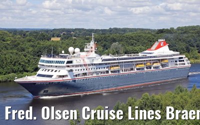 Fred. Olsen Cruise Lines Braemar Kiel Canal transit 21.07.2017