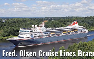 Fred. Olsen Cruise Lines Braemar Kiel Canal transit 21.07.2017