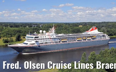 Fred. Olsen Cruise Lines Braemar Kiel Canal transit 21.07.2017