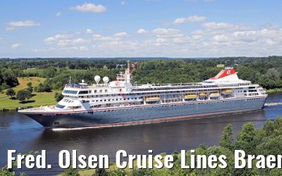 Fred. Olsen Cruise Lines Braemar Kiel Canal transit 21.07.2017
