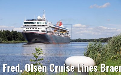 Fred. Olsen Cruise Lines Braemar NOK transit 21.07.2017