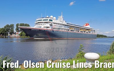 Fred. Olsen Cruise Lines Braemar NOK transit 21.07.2017