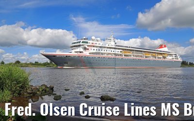 Fred. Olsen Cruise Lines MS Braemar Kiel Canal 21.07.2017