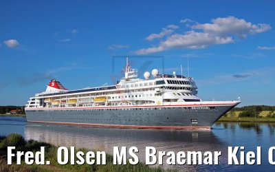 Fred. Olsen MS Braemar Kiel Canal transit 06.07.2017 Photo: K. Kaulfuss