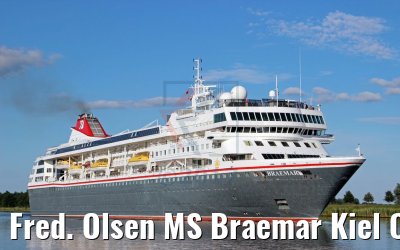 Fred. Olsen MS Braemar Kiel Canal transit 06.07.2017 Photo: K. Kaulfuss