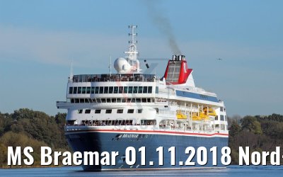 MS Braemar 01.11.2018 Nord-Ostsee-Kanal Passage (K.Kaufuss)