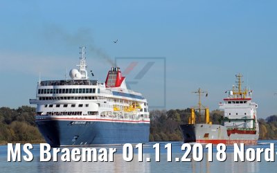 MS Braemar 01.11.2018 Nord-Ostsee-Kanal Passage (K.Kaufuss)