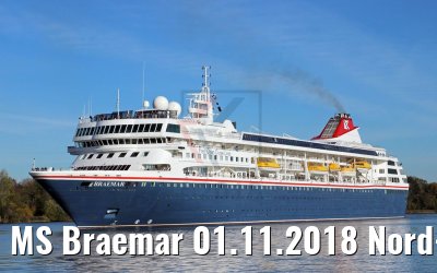 MS Braemar 01.11.2018 Nord-Ostsee-Kanal Passage (K.Kaufuss)