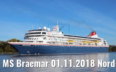 MS Braemar 01.11.2018 Nord-Ostsee-Kanal Passage (K.Kaufuss)
